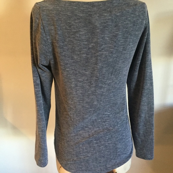 🖤 💙 Veronica M Long Sleeve Top – The Dress Code: Blue-ish Gray-ish Chic 💙 🖤 - Picture 4 of 8